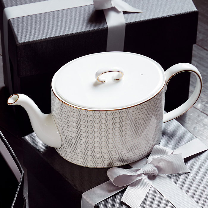 Wedgwood Tetera Arris-Gio Gold Bone China/New Bone China 1 L Wedgwood Tetera Arris-Gio Gold Bone China/New Bone China 1 L